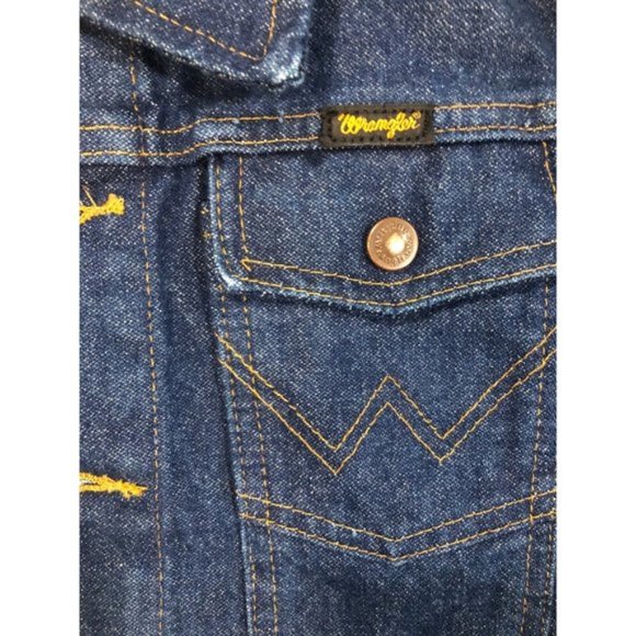 Jean Jacket Wangler XL Dark Jean Colored - Picture 3 of 12